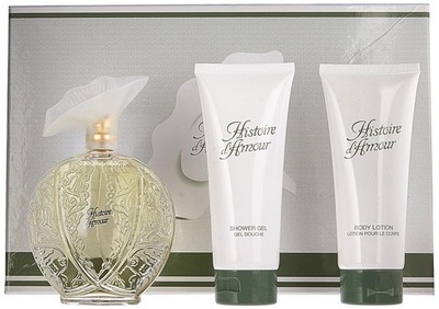 Histoire d'Amour By Aubusson For Women Set: EDT+BL+SG (3.4+3.4+3.4)oz New
