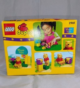 Vintage Lego DUPLO 2981 Winnie the Pooh  1999 NEW Unopened&nbsp;8PC Set 1.5-6Y