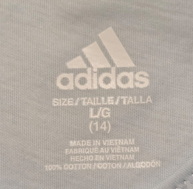 Adidas Girls Youth Sleeveless Tank Top Size L (14) Light Blue thumbnail 4