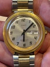 Timex Men's Vintage Gold Tone Automatic Watch with Day/Date Water Resistant