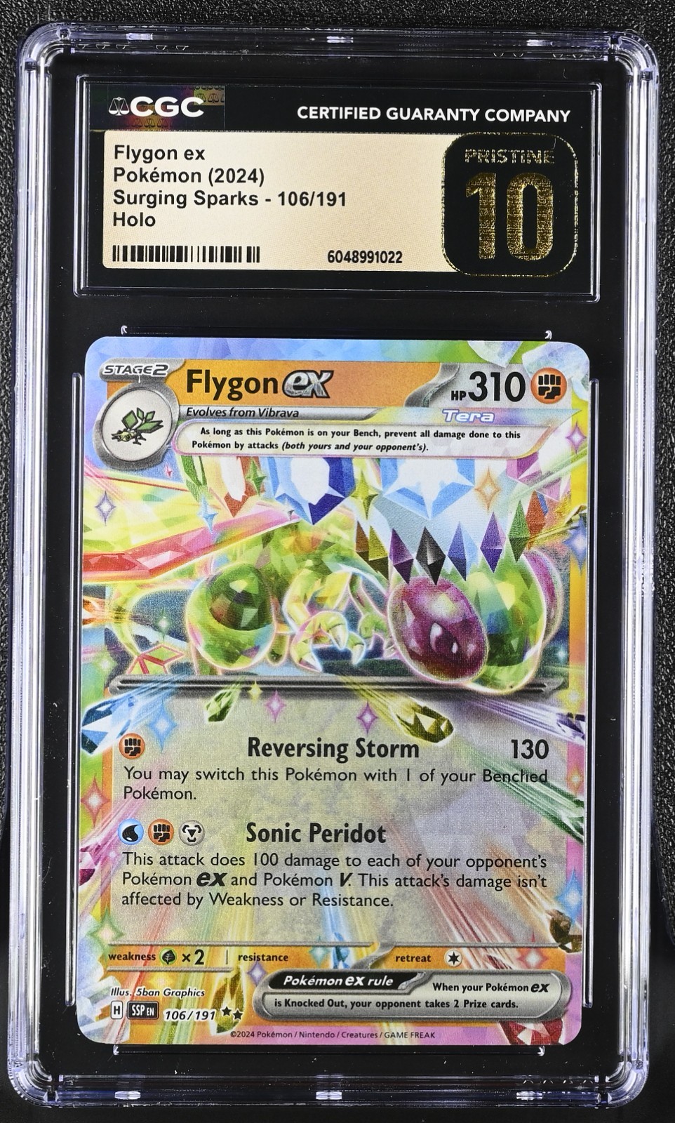 Pokemon Flygon ex 106/191 Surging Sparks CGC 10 PRISTINE
