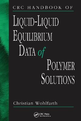 CRC Handbook of Liquid-Liquid Equilibrium Data of Polymer Sol... - 9781032099675