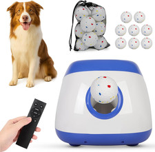 Automatic Dog Ball Launcher,Dog Ball Thrower Machine with 40-80Ft 3 Launching Di