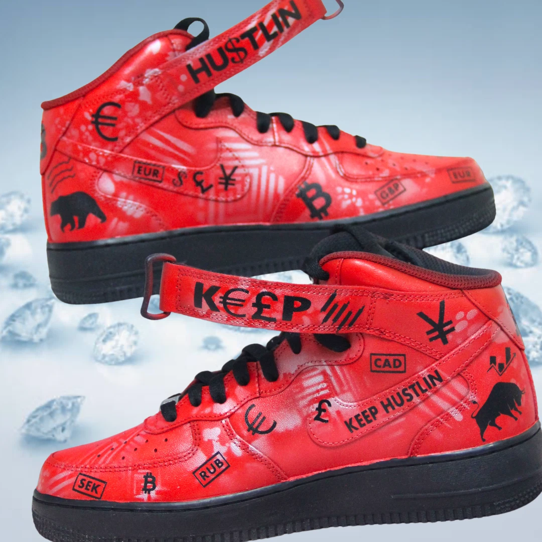 NIKE Personalizzato Air Force 1 Mid QUALSIASI misura