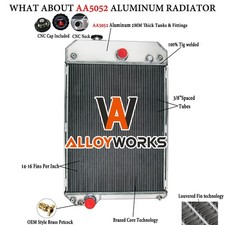 Radiatore di raffreddamento in alluminio adatto per motore gruppo elettrogeno Perkins 1006-6T #2485B284