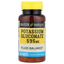 Potassium Gluconate, 595 mg, 100 Tablets