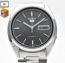 Vintage NEAR MINT SEIKO 5 7S26-3040 Black Dial 36mm Mens Automatic Watch JAPAN