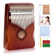 Kalimba Thumb Piano 17 Keys, Portable Mbira Finger Piano, Easy to Learn Music...