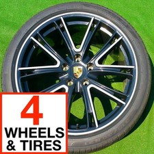 Perfect Factory Porsche Panamera Wheels Tires Genuine Oem Exclusive I44a 21 Inch