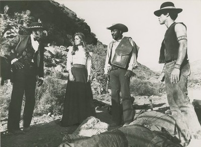 A15 A1556   Jim Brown & Lee Van Cleef in Take a Hard Ride, 1975 Film Stars Actor