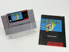 Super Mario World w/Booklet Super Nintendo SNES Authentic Tested