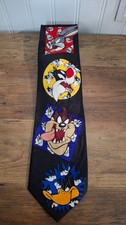 Vintage 1993 Looney Tunes Mania Mens Necktie Tie Bugs Bunny Daffy Duck