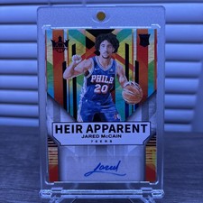 2024-25 Panini Court Kings Jared Mccain Sapphire Heir Apparent Auto RC 76ers /25