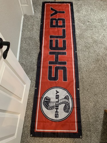 Shelby Mustang Vinyl Garage Banner 8’ x 2’