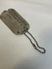 WW2 US Military Dog Tag US Army Vet Coombs T43 T44 T45 Soldier ID Single Vtg