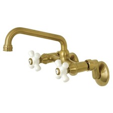 Kingston Brass KS613 Kingston 1.8 GPM Widespread Bridge Kitchen - Brass
