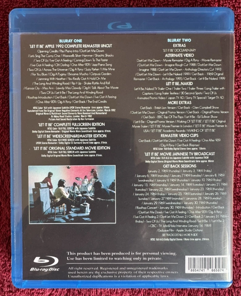 Beatles Let It Be 2017 Premium Collector's Edition Blu-Ray Edition in Mint Shape - Image 2 of 4