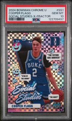 2024 BOWMAN CHROME UNIVERSITY SOCIAL STUDIES X-FRACTOR #SS1 COOPER
