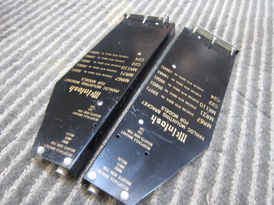 Pair Vintage Mcintosh Panlocs, C22/C24/MX110/MR71/MR67, Vintage USA - Image 2 of 4