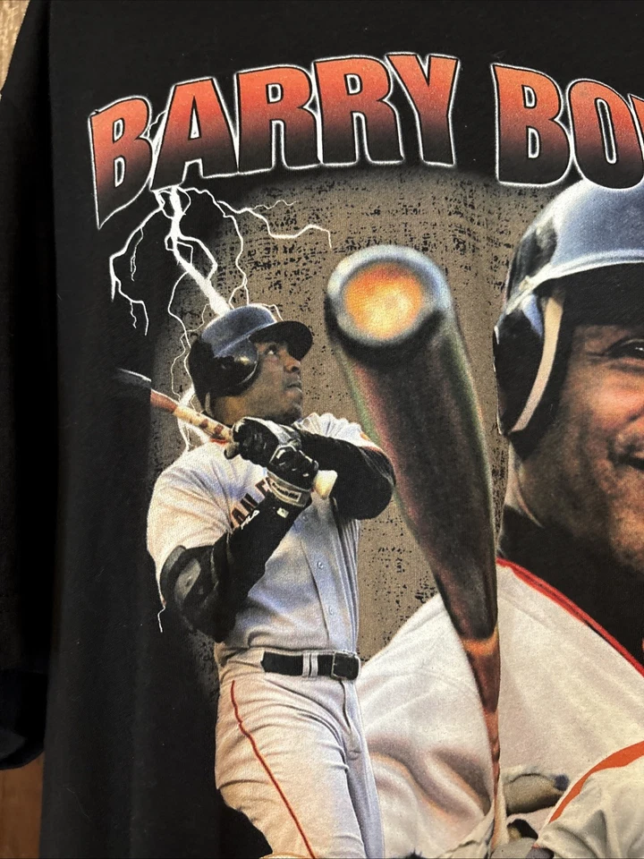 NEW Vintage Barry Bonds San Francisco Giants Black Shirt Size 2XL Men’s  - Image 3 of 4