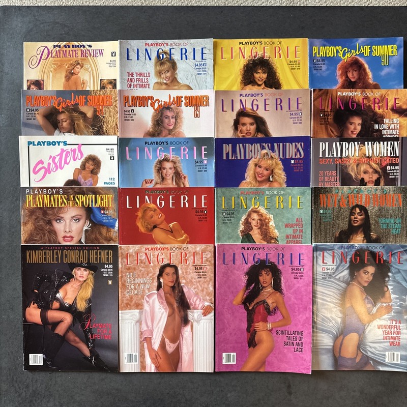 Playboy Press Special Edition Huge Lot of 20 Magazines PLAYMATE REVIEW LINGERIE