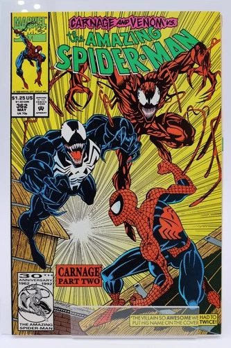 Amazing Spider-Man #362 • [7.0] • 1992 • Mark Bagley • MARVEL • 2nd Carnage