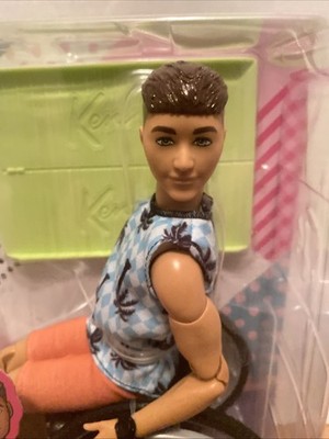 Ken Barbie Fashionistas with Wheelchair and Ramp #196 For Barbie