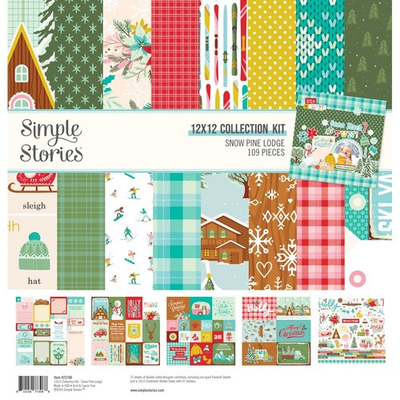 #ad Simple Stories Collection Kit 12quot;X12quot; Snow Pine Lodge $18.35