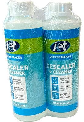 Jet Coffee Maker Descaler Cleaner - Removes Deposits / Improves Taste - LOT of 2