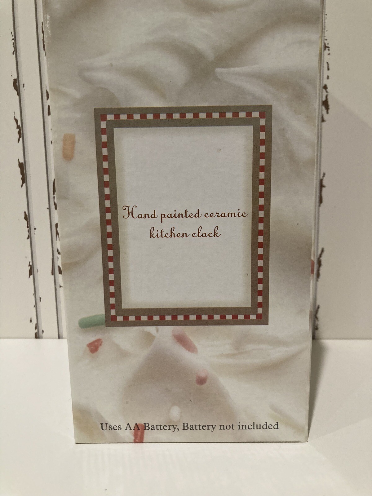 Gingerbread Man Clock Hand Painted Ceramic Kitchen Clock eBay