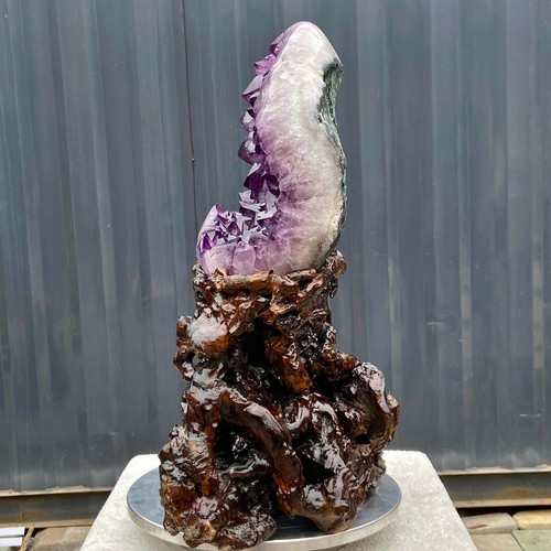 39.2LB Natural Amethyst geode quartz cluster crystal specimen energy healing - 第 10/13 張圖片