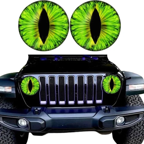 Beast Eyes Headlight Decals Round Decal 3D Stereo Eye Decals Stickers for Jeep - Bild 21 von 25