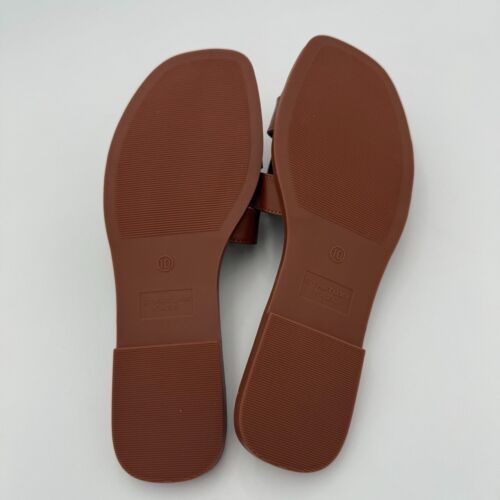 Stratuxx Kaze Open Toe Flat Dress Sandals Women's Size 10 Brown Casual Fashion - Picture 6 of 6