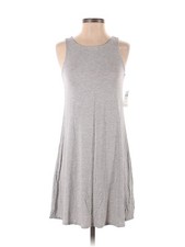 GAP Factory Womens Size XS Sleeveless Luxe Swing Dress Light Grey Heather