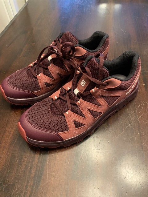 Salomon Blackstonia Walking Hiking Shoes Women's Sz 9.5 Wine Red Pink  412621 for sale online | eBay