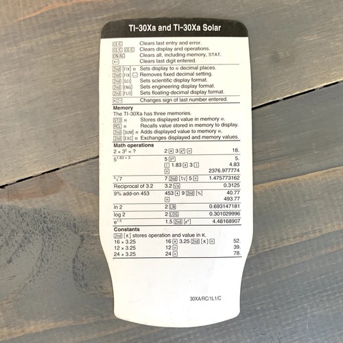 Texas Instruments TI-30Xa Scientific Graphing Calculator School College Student - Picture 5 of 5