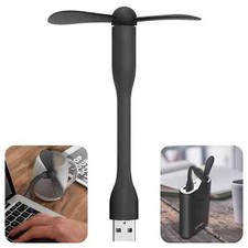 Portable Mini Cooling Fan w/ Adjusting Neck Compatible with All USB A OUTPUTS