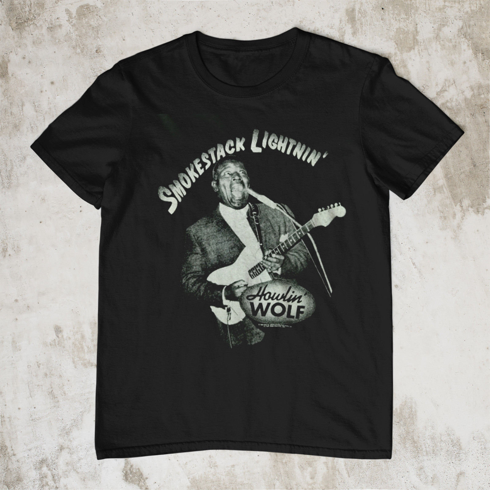 Vintage Howlin Wolf Smokestack Lightnin Black All Size Unisex Shirt