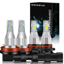 For Honda Accord 2008-2017 White LED Headlight Conversion Kit High Low Beam Bulb