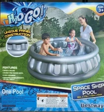 Bestway H2OGo Inflatable Spaceship Swimming Pool Kids Water  60" L x 17” D New