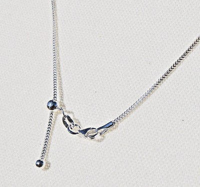 1 mm verstellbare Franco Kette .925 Sterlingsilber robuste V Glieder Karabinerverschluss