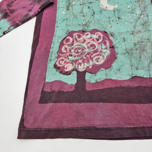 VTG Dharma Trading Co. Youth Shirt Size Large Tie Dye Long Sleeve Purple Moon - Picture 3 of 12