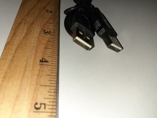 NEW USB Type A Male to A Male Extension Cable Black 2ft 2 Feet USA SHIPPING - Picture 13 of 28