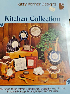 Hotpad Tea Cozy Kitchen Collection Kitty Korner Designs Patterns Leaflet VTG