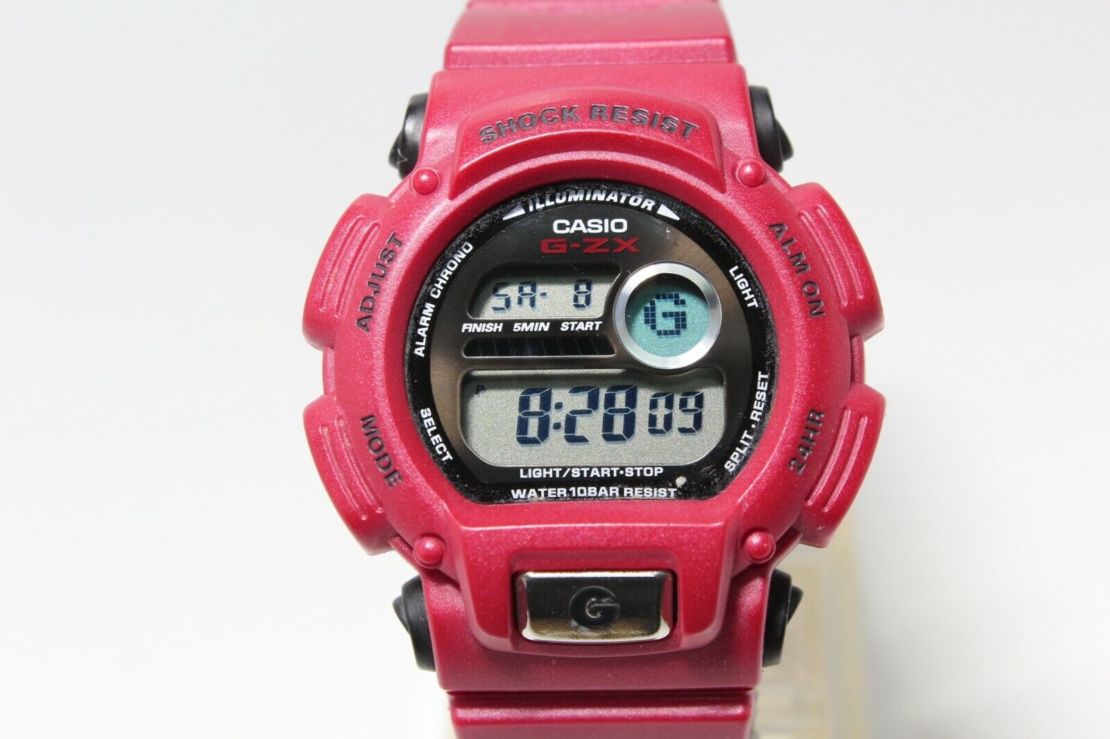 CASIO vintage G-ZX GZX-905JF shock resistant red Watch