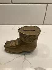 POLL-PARROT TREASURE BOOT VINTAGE OLD SHOE STORE PIRAT ADVERTISING TOY BANK AD 