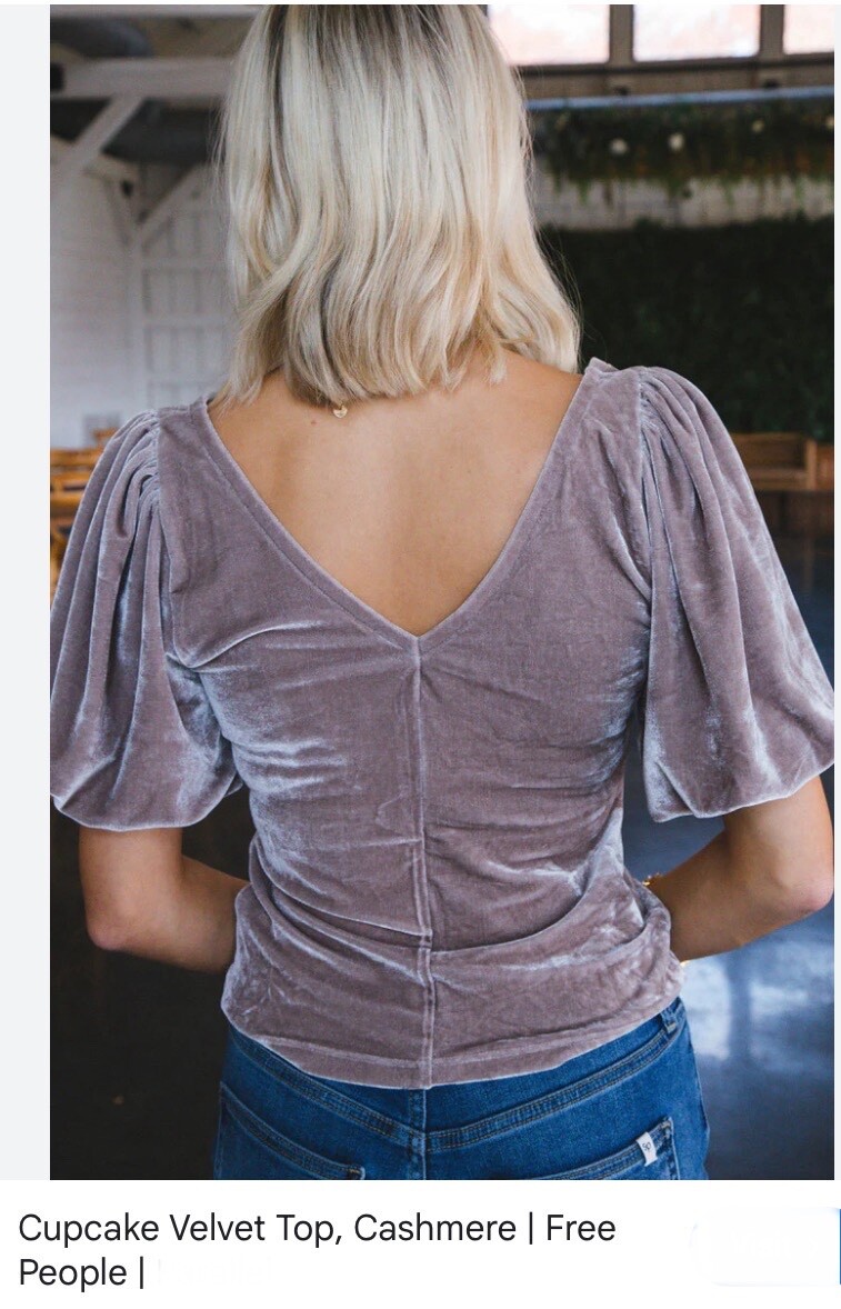 (取寄) フリーピープル レディース カップケーキ ベルネット トップ Free People women Cupcake Velvet Top Cashmere NWT Free people Cupcake Velvet Top Cashmere Puff Slv Shopbop