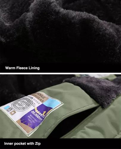 Men's Waterproof Winter Jacket Warm Winter Coat Outdoor Ski Snow Hooded Jackets - Picture 56 of 64