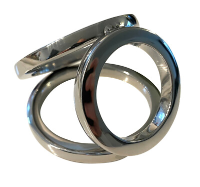 BDSM dreifach Hodenring Cockring Penisring Silber flache Version  Hodengewicht | eBay.de