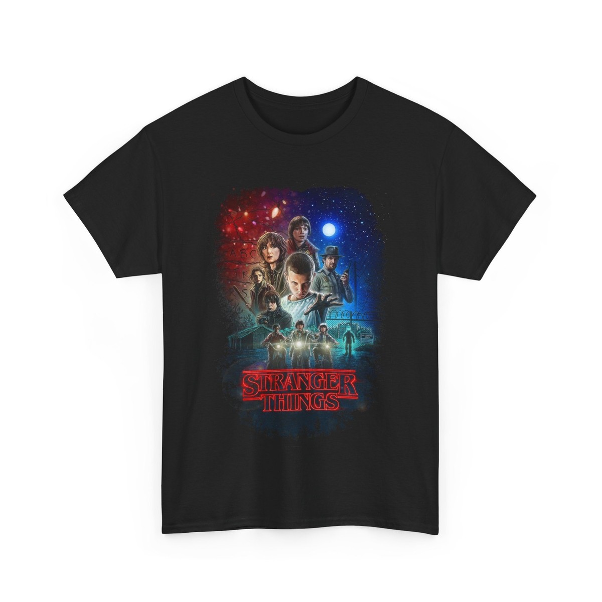 Stranger Things Season 1 T-Shirt, Illustrated Shirt